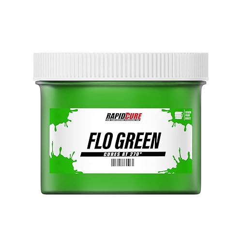 Rapid Curea Fluorescent Green Screen Printing Ink (Pint   16Oz)   Plastisol Ink For Screen Printing Fabric   Low Temperature Cur